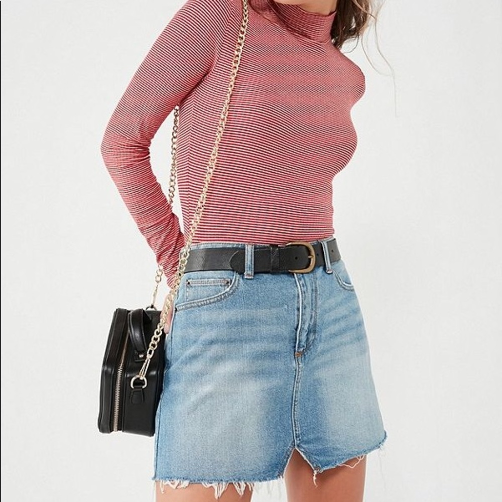 Not for sale!Urban Outfitters notched denim skirt!